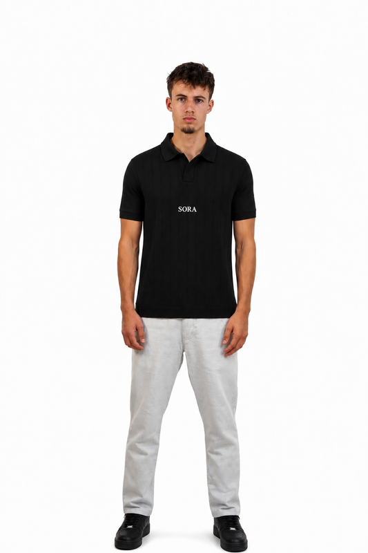 Polo Noir - Sora Homme