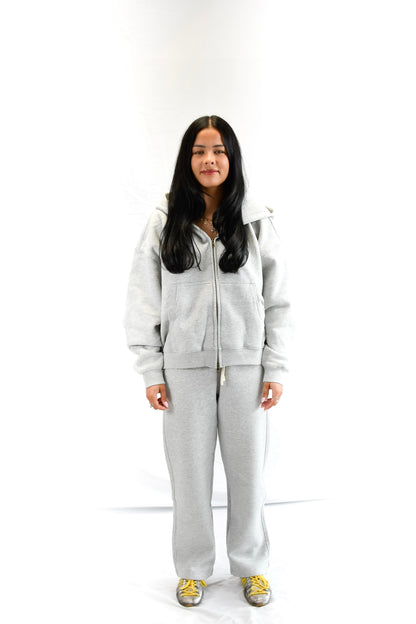 SORA Unisexe - Jogging Gris - 100 % Coton