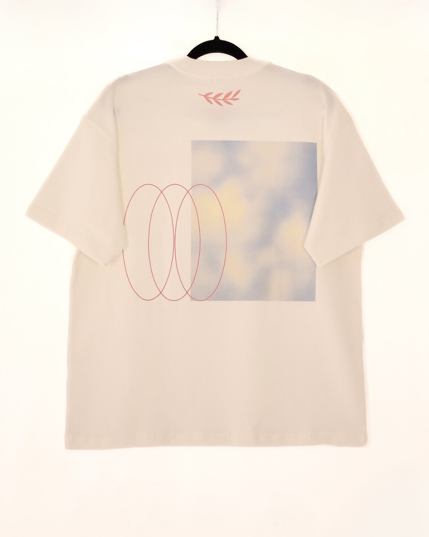 SORA Unisexe - T-shirt blanc à manches courtes - Oversize - 100% coton